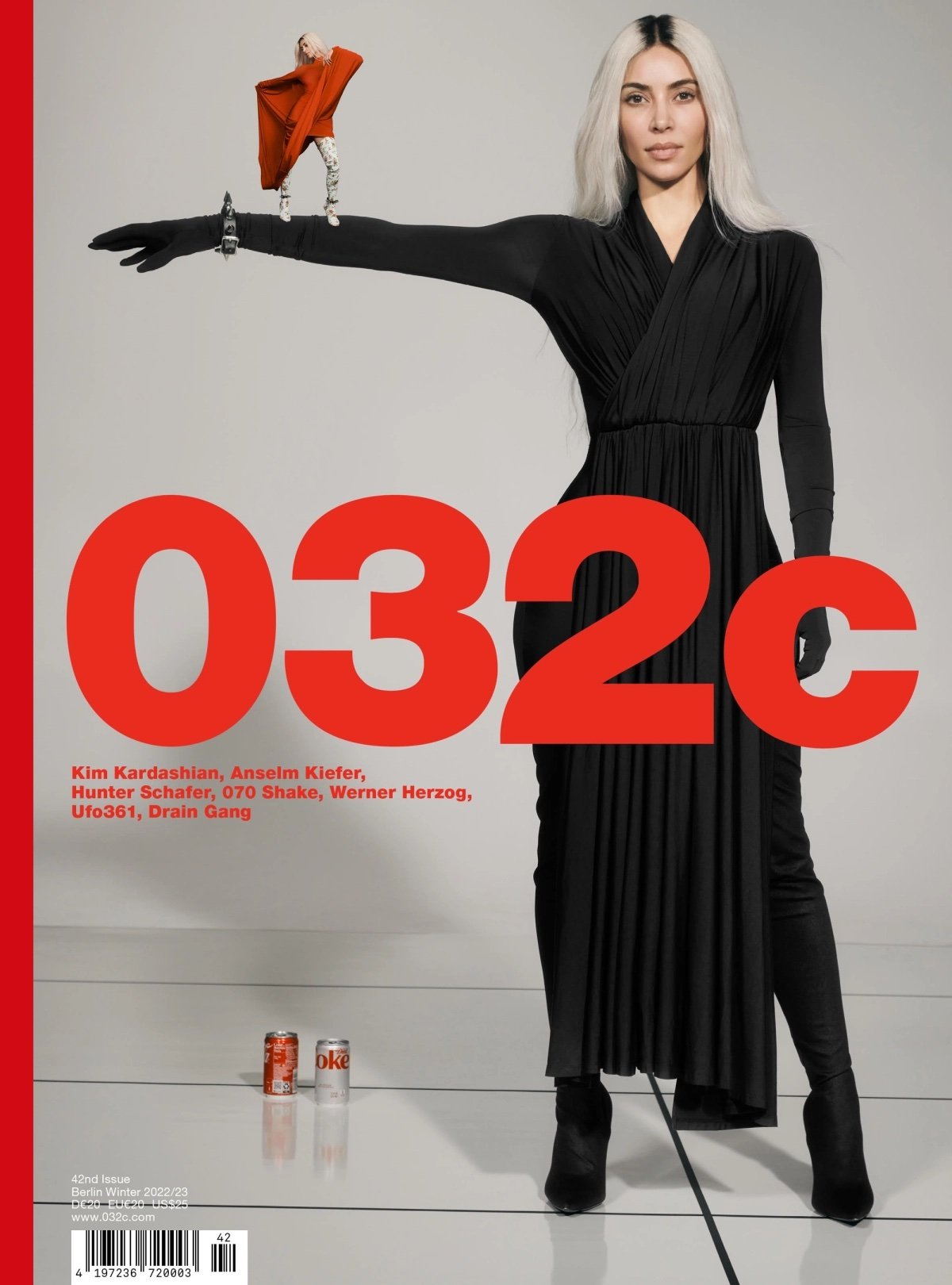 poster advertising Louis Vuitton with Liya Kebede in paper