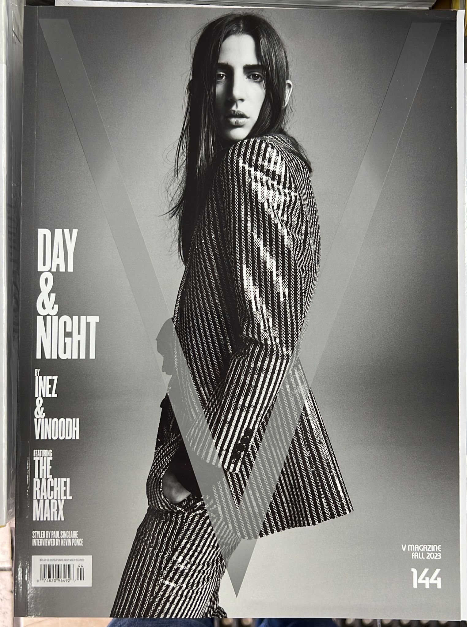 V MAGAZINE- ISSUE 144-FALL 2023-(SELECT-A-COVER)-DAY & NIGHT BY INEZ &  VINOODH-BRAND NEW