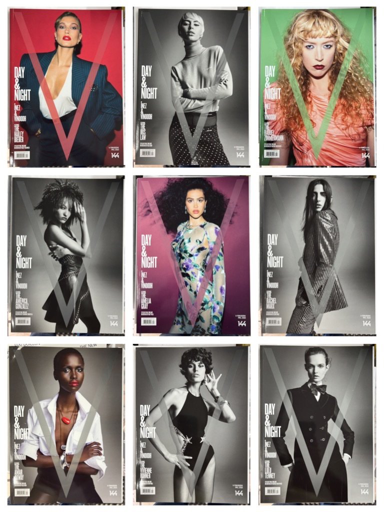 V MAGAZINE- ISSUE 144-FALL 2023-(SELECT-A-COVER)-DAY & NIGHT BY INEZ &  VINOODH-BRAND NEW