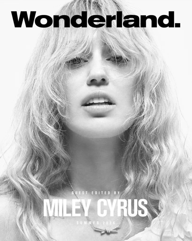 WONDERLAND MAGAZINE-SUMMER 2026-MILEY CYRUS-BRAND NEW - Image 2