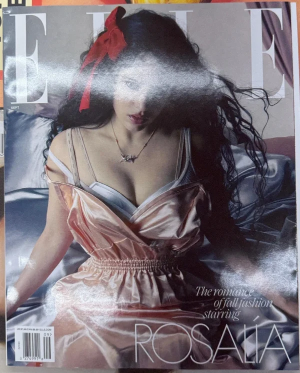 ELLE USA (AMERICAN ELLE) MAGAZINE-SEPTEMBER 2025-ROSALIA-Brand New - Image 3
