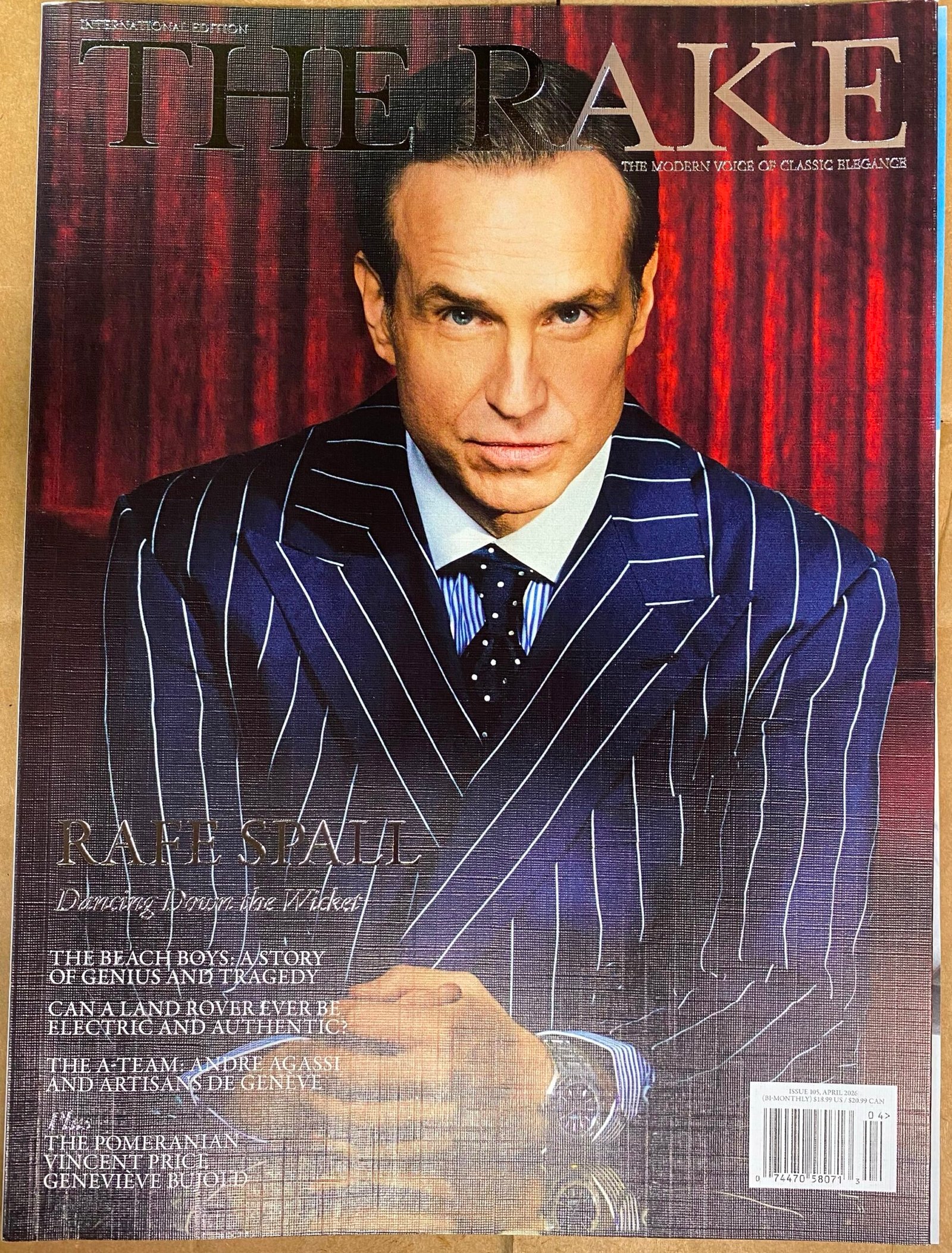 THE RAKE MAGAZINE-ISSUE 105-APRIL/MAY 2026-RAFE SPALL-Brand New